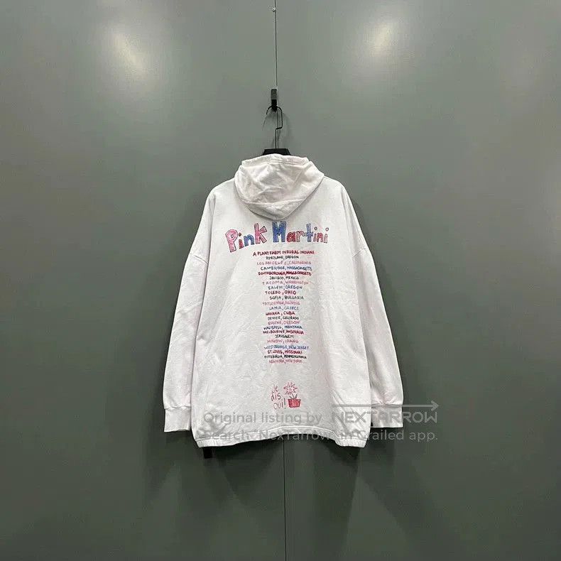 Balenciaga Balenciaga x Pink Martini Graffiti Hoodie. Size US L / EU 52-54 / 3 - 2 Thumbnail