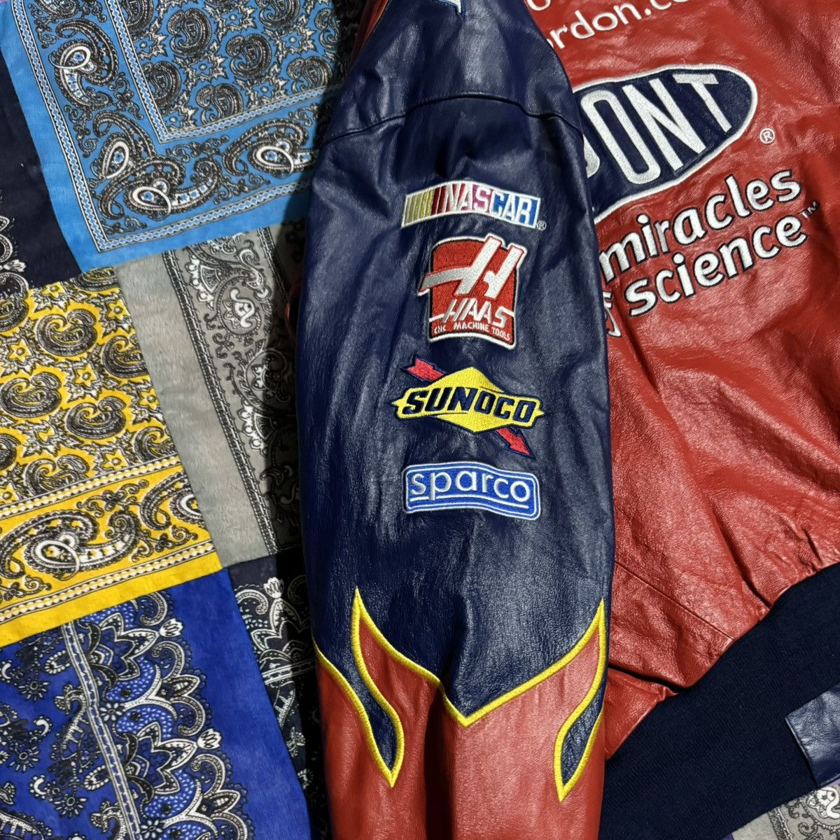 DuPont × Jeff Hamilton × NASCAR Vintage leather jacket Jeff Hamilton dupont Size US XL / EU 56 / 4 - 7 Thumbnail