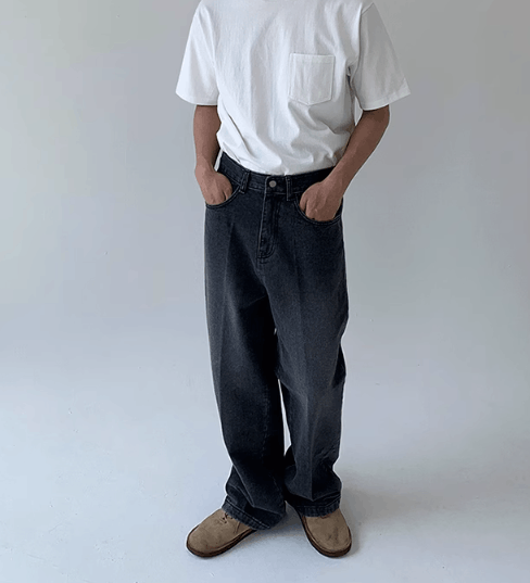 Japanese Brand × Jean Japanese retro loose straight wide-leg casual jeans Size US 32 / EU 48 - 4 Thumbnail