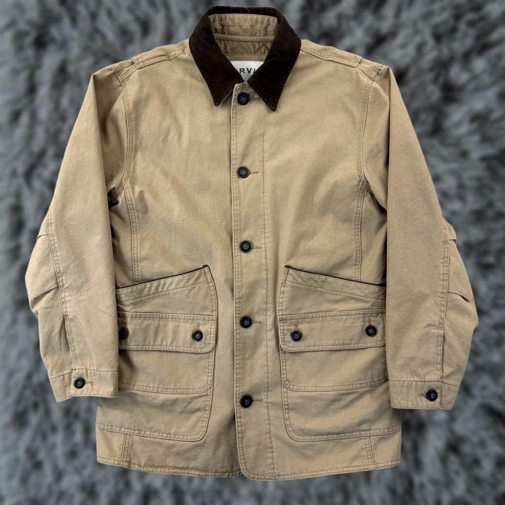 Orvis Orvis Jacket Mens M Field Coat Button Up Insulated Canvas Quilted Lined Outdoor Brown 46 in Chest Regular Fits Outdoors Fall Winter Winter Weather Size US M / EU 48-50 / 2 - 1 Thumbnail