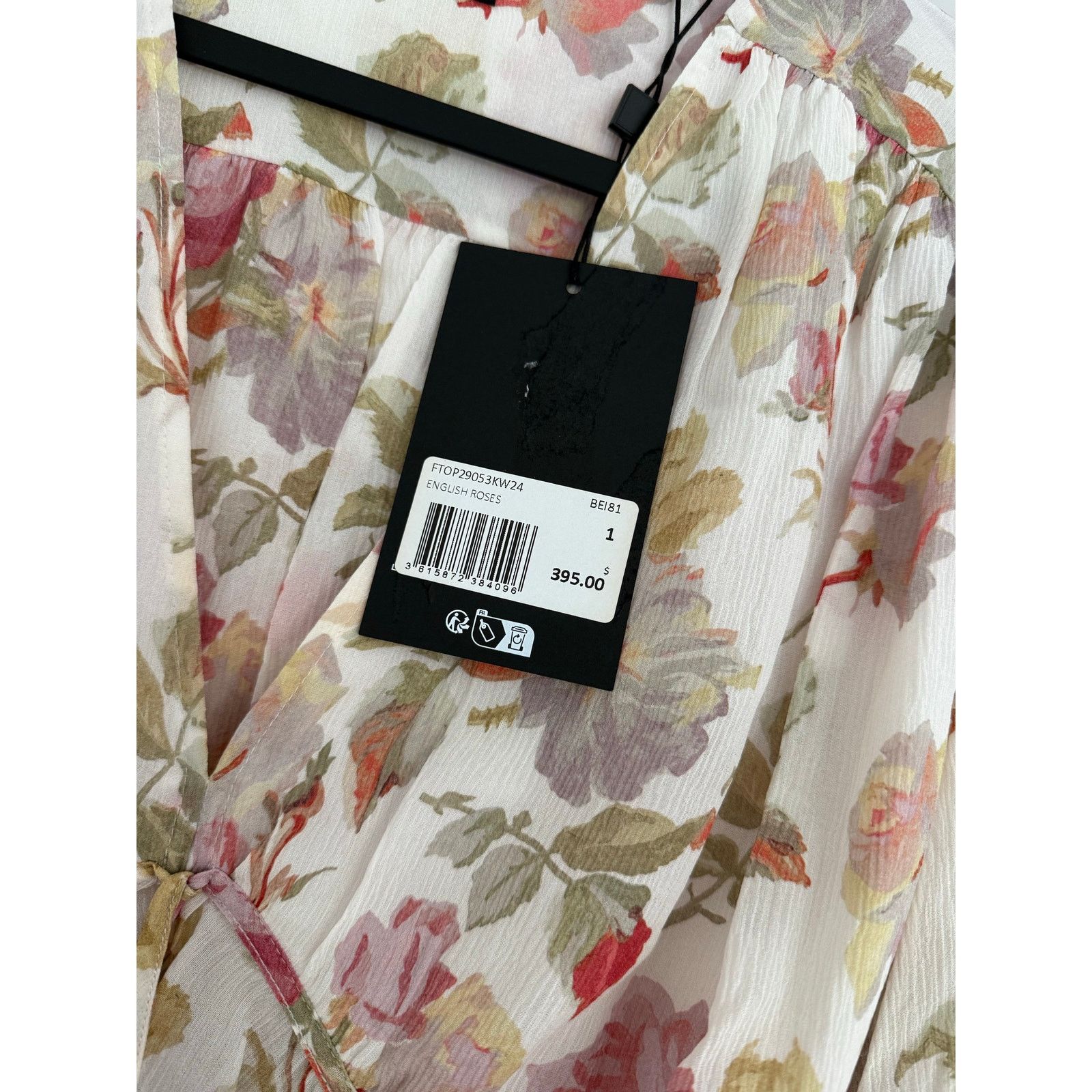 The Kooples $395 New The Kooples English Roses Silk Top - Small (1) Size S / US 4 / IT 40 - 7 Thumbnail
