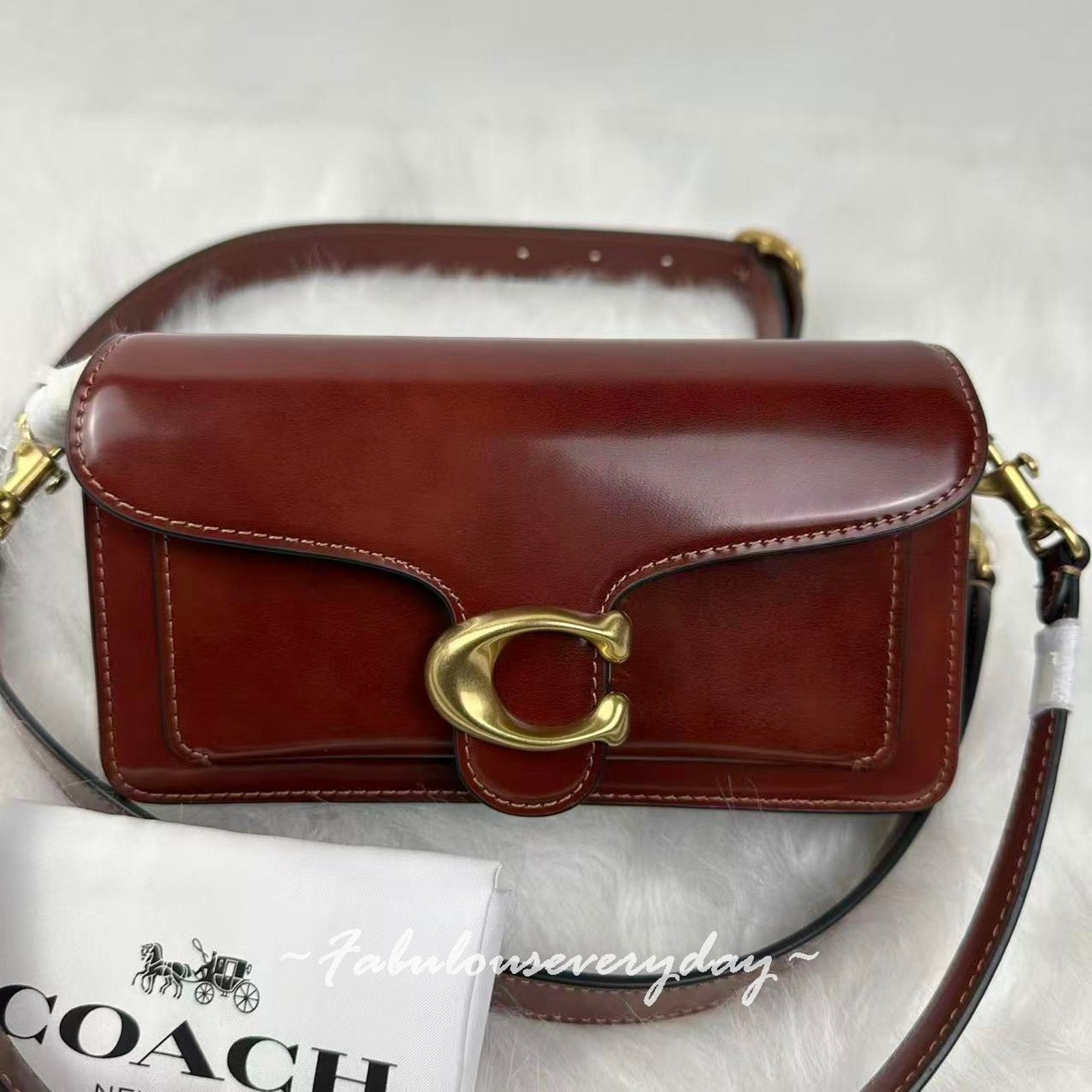 Coach COACH Tabby Bag 20 Crossbody Leather/Brass/Dark Neutral Size ONE SIZE - 2 Thumbnail