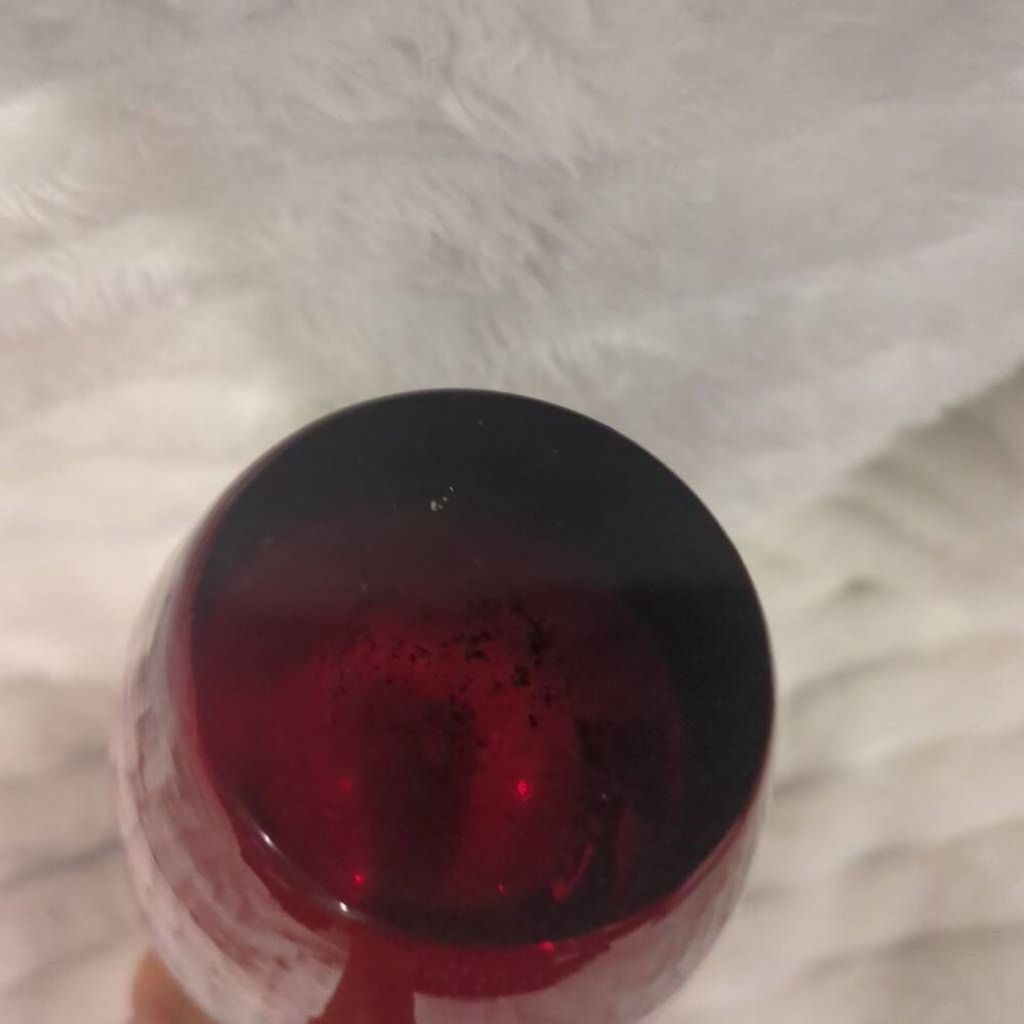 The Unbranded Brand Ruby Red Tall Blown Bud Vase Tulip Shaped Top Size ONE SIZE - 5 Thumbnail