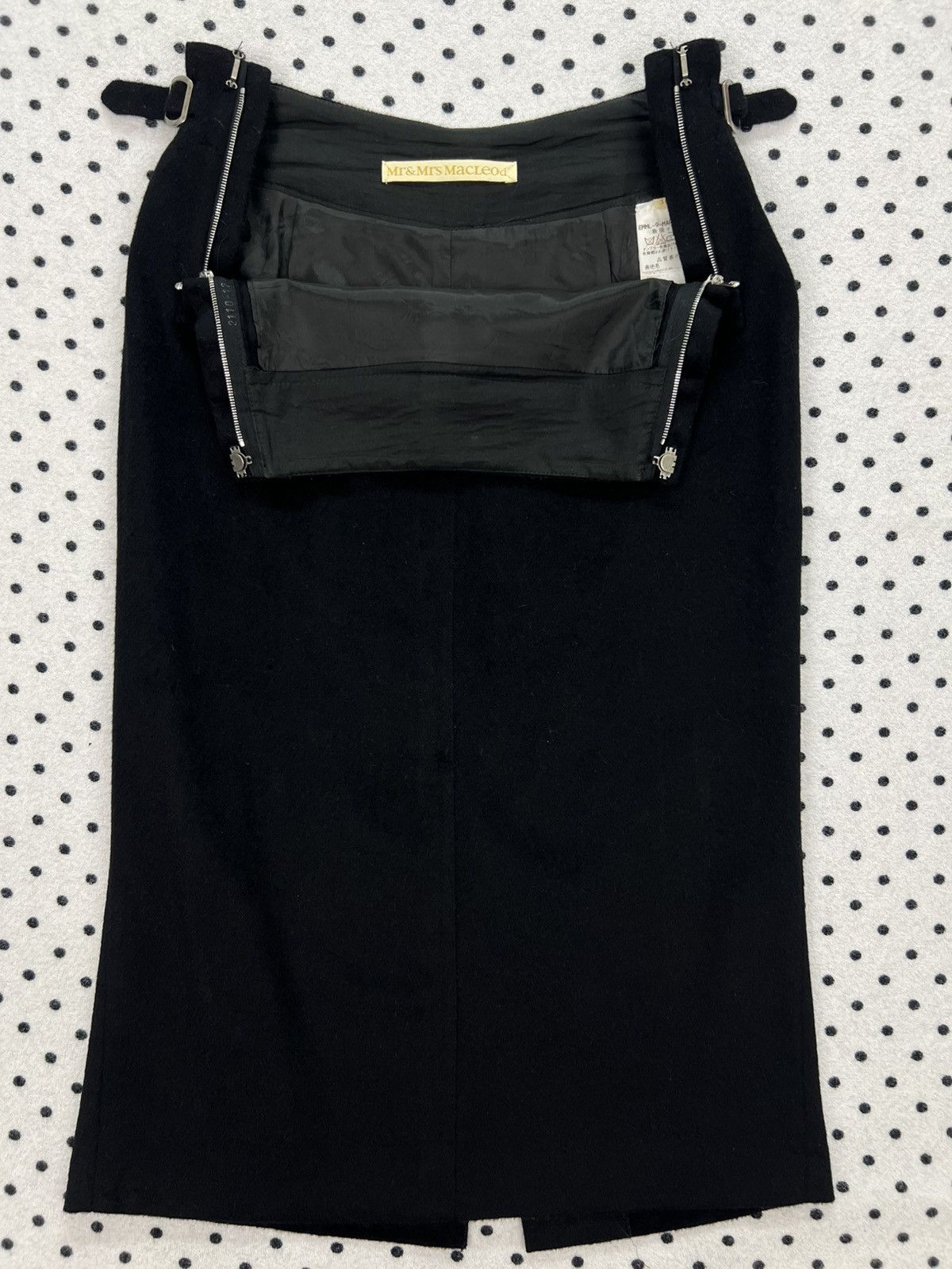 Vintage Mr&Mrs Macleod Side Buckle Wool Skirt Size 26" / US 2 / IT 38 - 3 Thumbnail