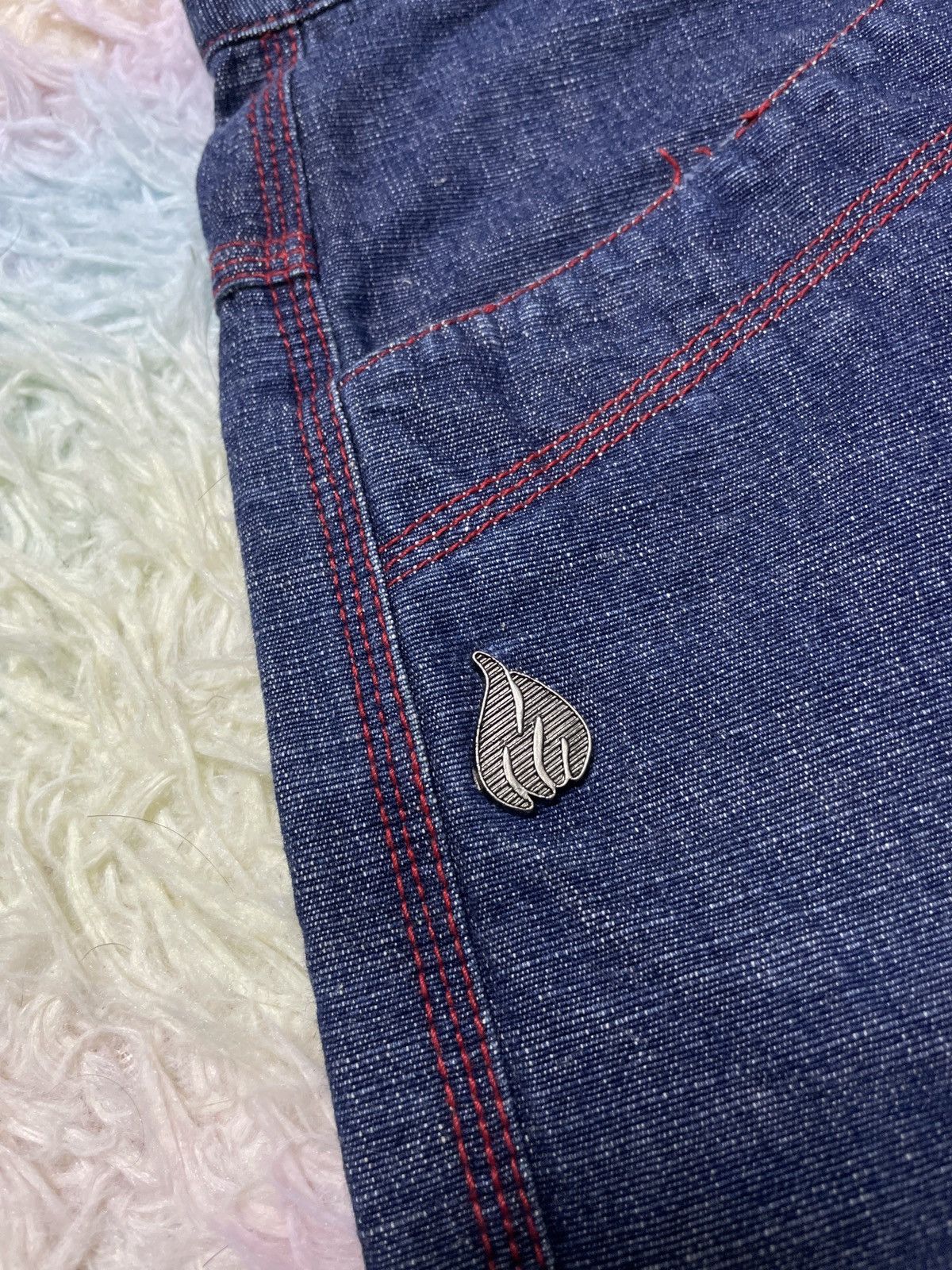 Vintage × Wu-Tang Clan 💥Hearing offer💥Vintage Y2k Jonny blaze denim jorts pants Size US 36 / EU 52 - 5 Thumbnail
