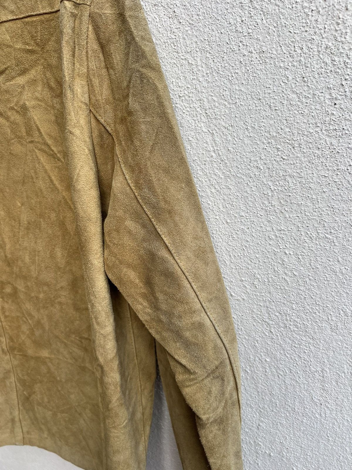 Leather RARE! Vintage Vent Couvert Paris Patina Suede Leather Shirt Size US M / EU 48-50 / 2 - 18 Thumbnail