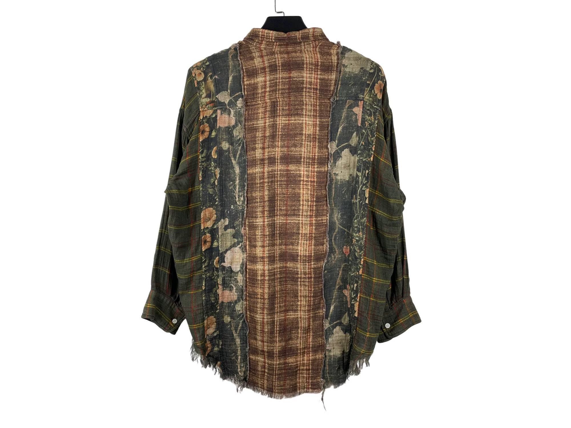 R13 R13 Plaid Panel Fringe Distressed Shirt XS Size US XS / EU 42 / 0 - 2 Thumbnail