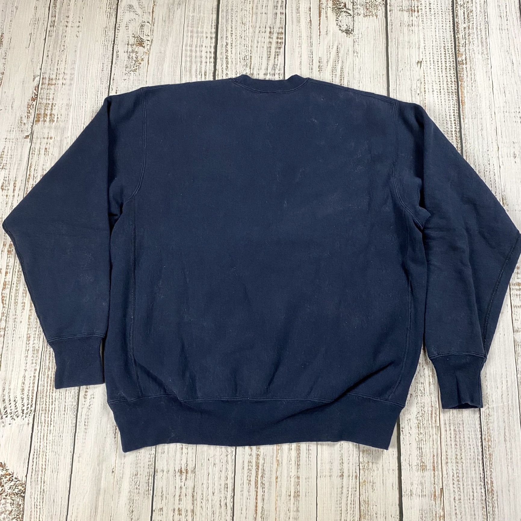 Soffe VINTAGE Syracuse University NCAA Heavyweight Cotton Reverse Weave Crewneck Sweatshirt XL Mens Blue College Size US XL / EU 56 / 4 - 5 Thumbnail