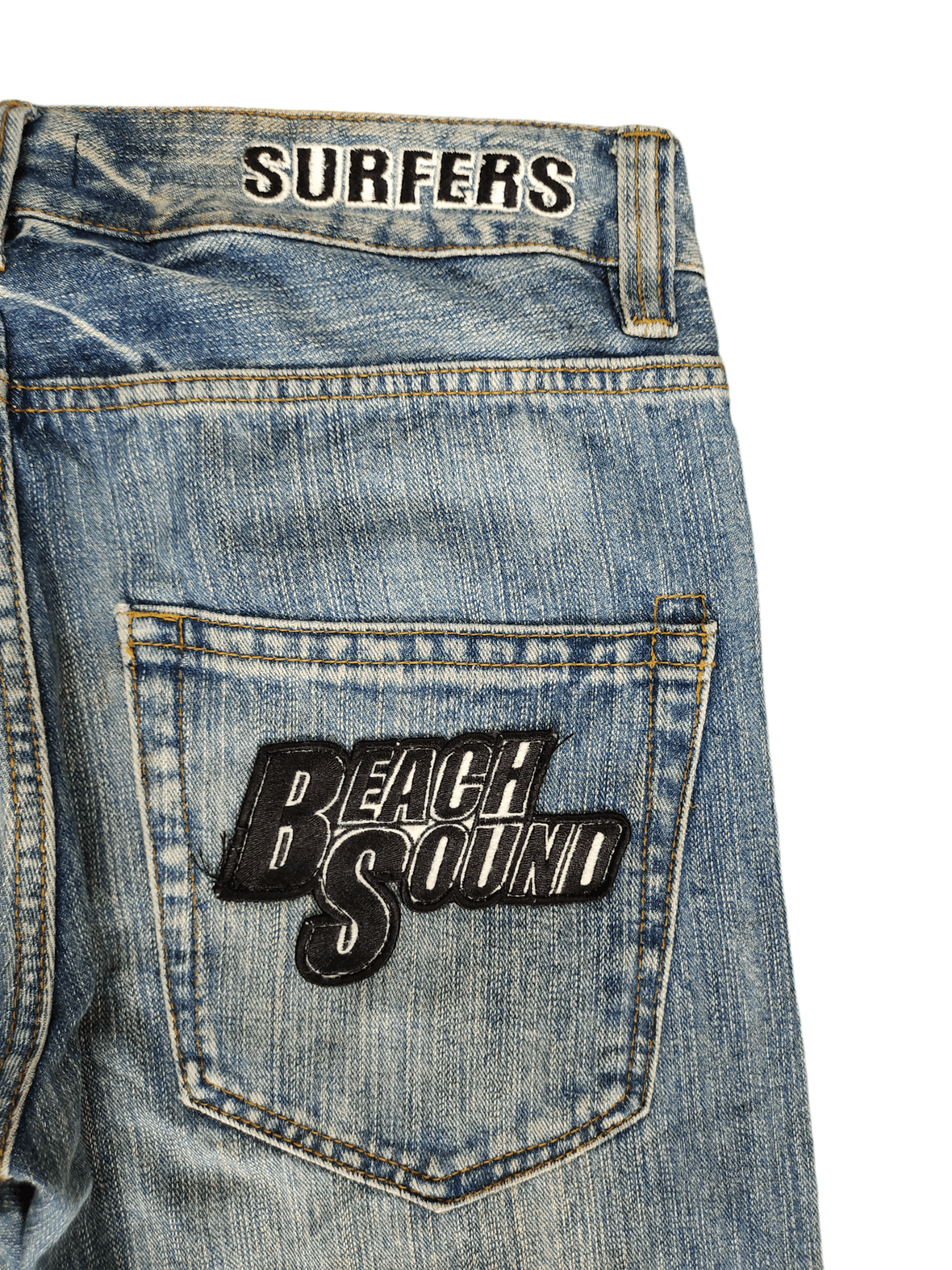 Hysteric Glamour × Undercover Japanese Beach Sound Embroidered Distress Jeans Undercover Size US 32 / EU 48 - 14 Thumbnail