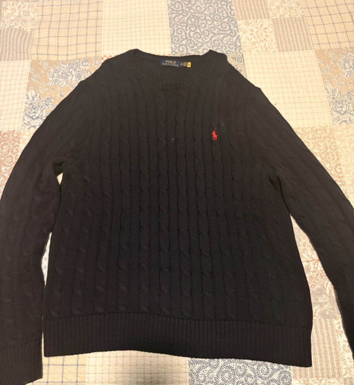 Polo Ralph Lauren Cable-Knit Polo Ralph Lauren Sweater Size US XL / EU 56 / 4 - 1 Thumbnail