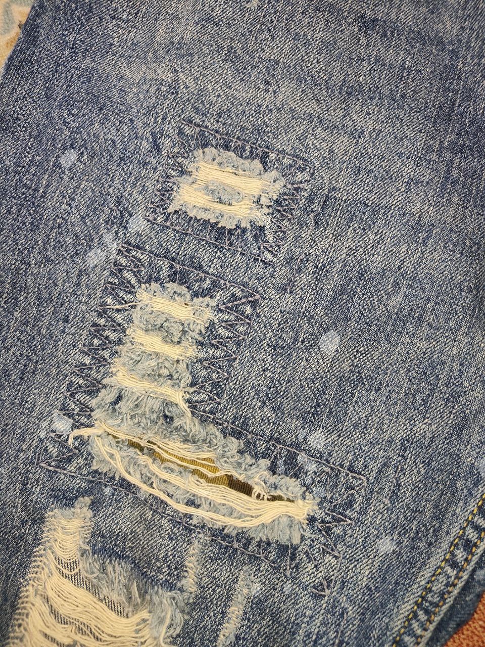 Japanese Brand Nicole Club Distressed Denim Size US 33 - 8 Thumbnail