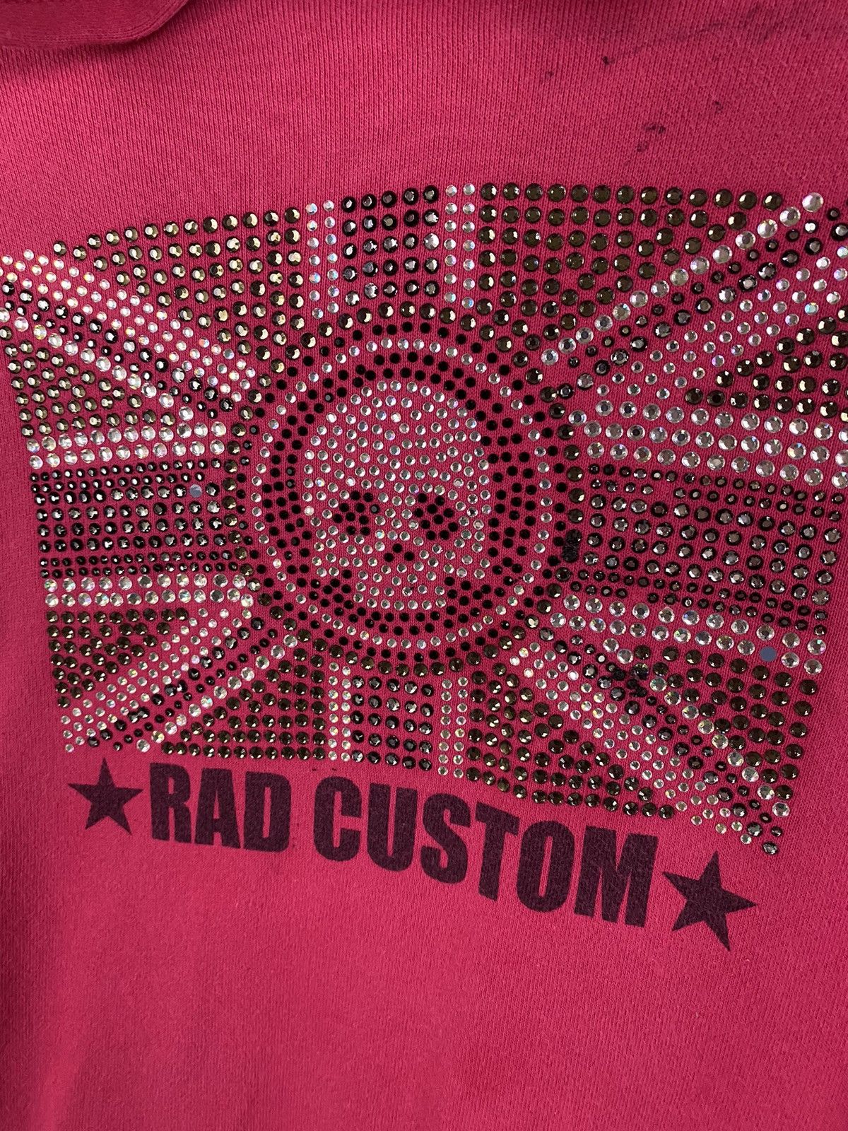 Vintage Vintage Rad Custom Rock & Bike Hoodie Pink Size M / US 6-8 / IT 42-44 - 9 Thumbnail