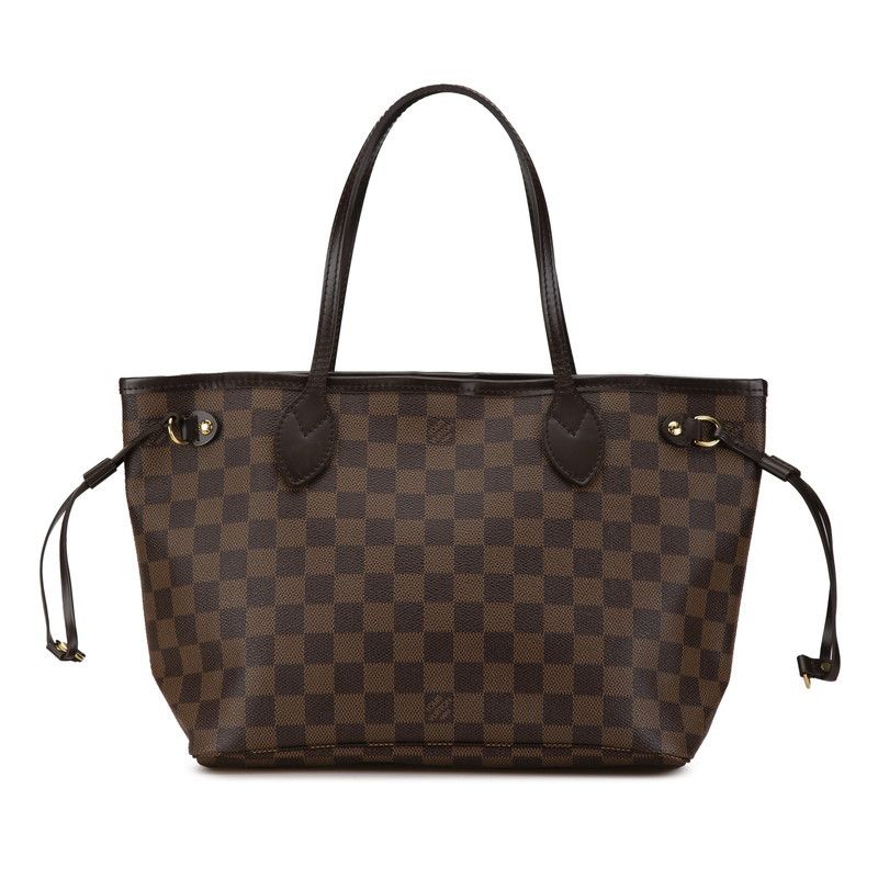 Louis Vuitton Louis Vuitton Louis Vuitton Damier Neverfull PM Tote Bag N51109 Brown PVC Leather Canvas Tote Bag N51109 in Great Condition Size ONE SIZE - 1 Thumbnail