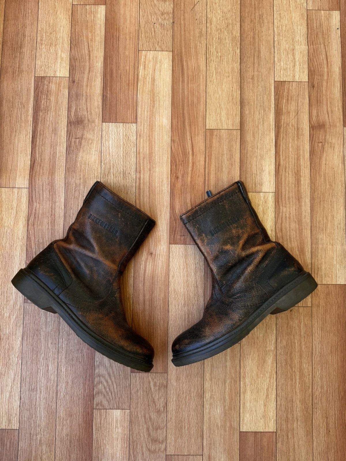 Dirk Bikkembergs 🔥🕷️ Rare distressed eroded boots Size US 8.5 / EU 41-42 - 2 Thumbnail