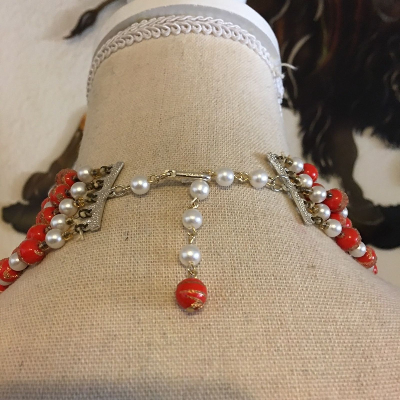 Vintage Vintage multi strand sparkle painted bead necklace Size ONE SIZE - 5 Thumbnail
