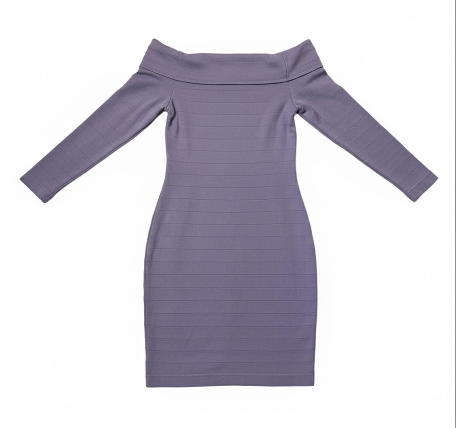 Venus Venus Lavender Off-Shoulder Bodycon Dress Size M Size M / US 6-8 / IT 42-44 - 2 Thumbnail
