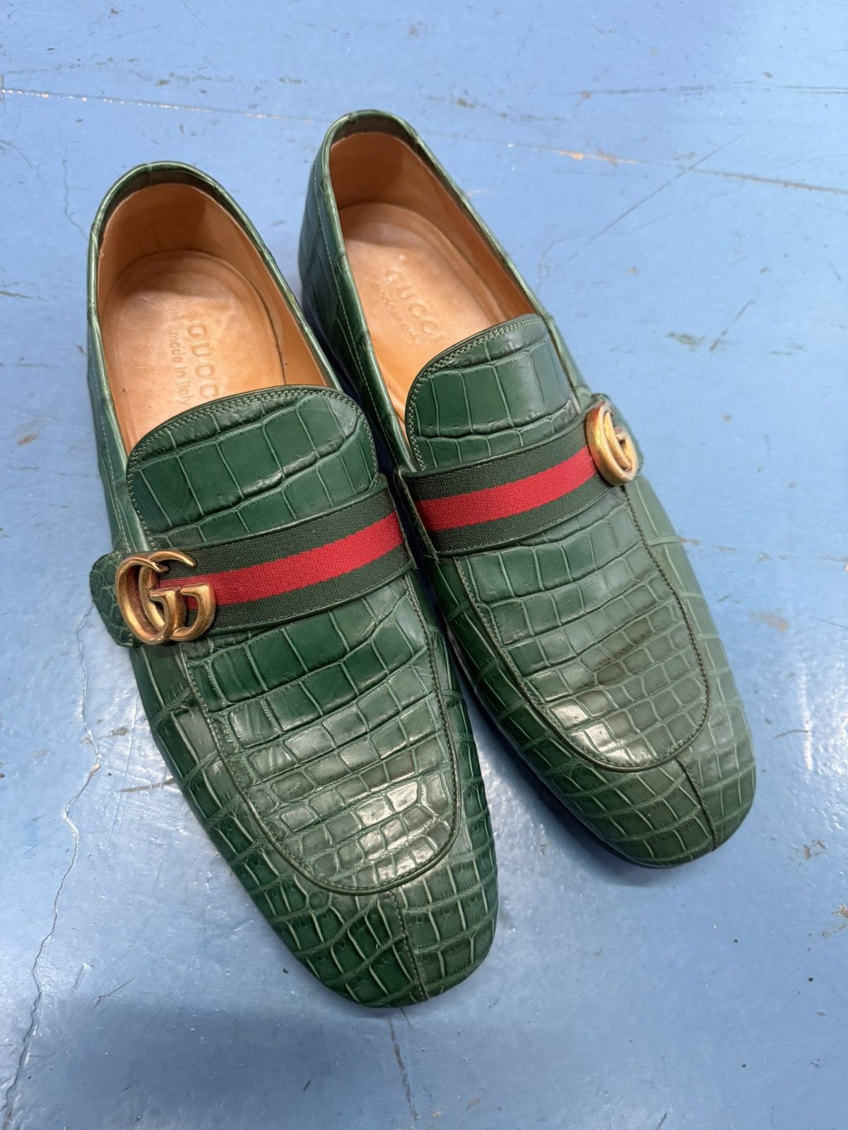 Gucci GUCCI CROC LOAFERS Size US 11 / EU 44 - 1 Thumbnail