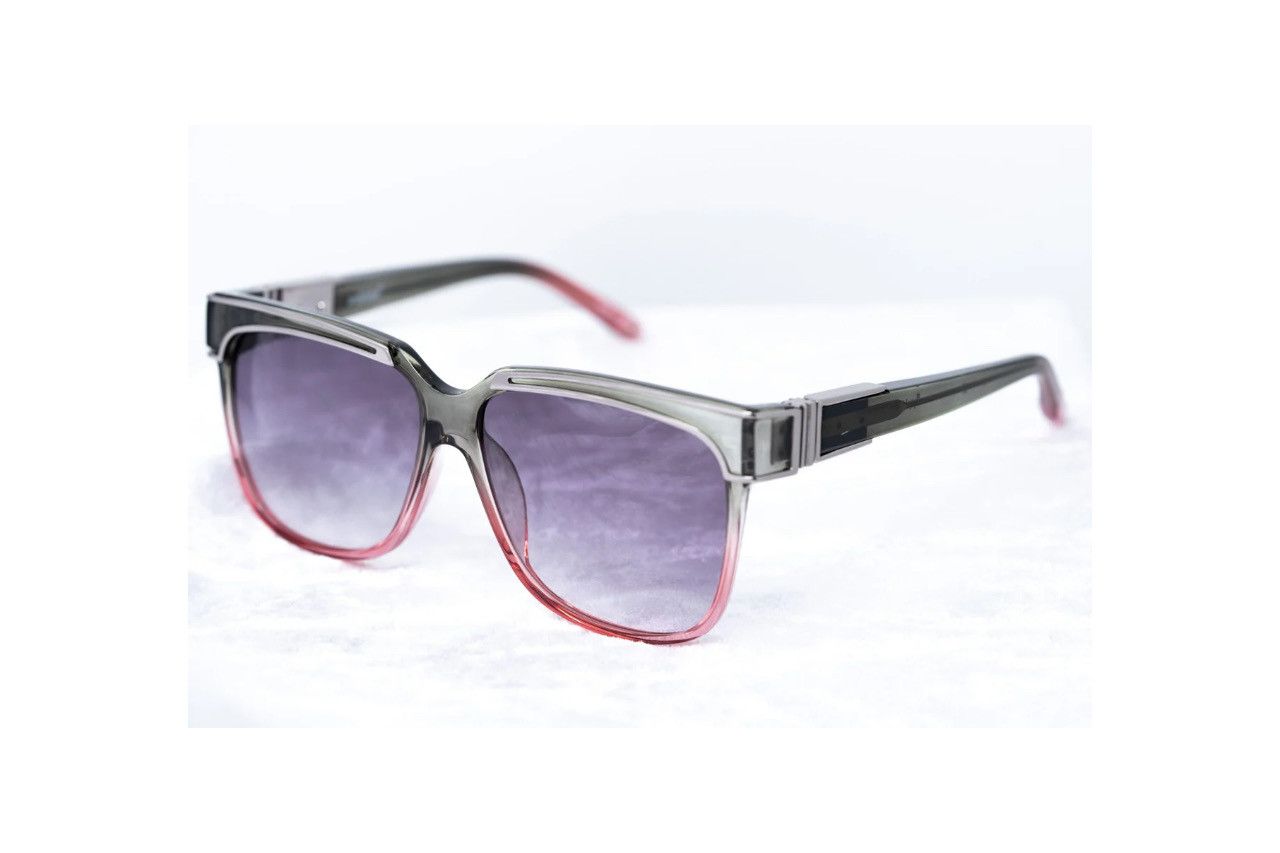 Yohji Yamamoto Yohji Yamamoto Sunglasses Rectangular Pink and Purple Size ONE SIZE - 1 Thumbnail