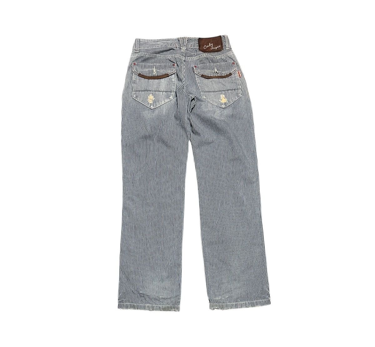 If Six Was Nine Vintage Japanese Workwear Cube Sugar Hickory Straight Jeans Size US 29 - 5 Thumbnail