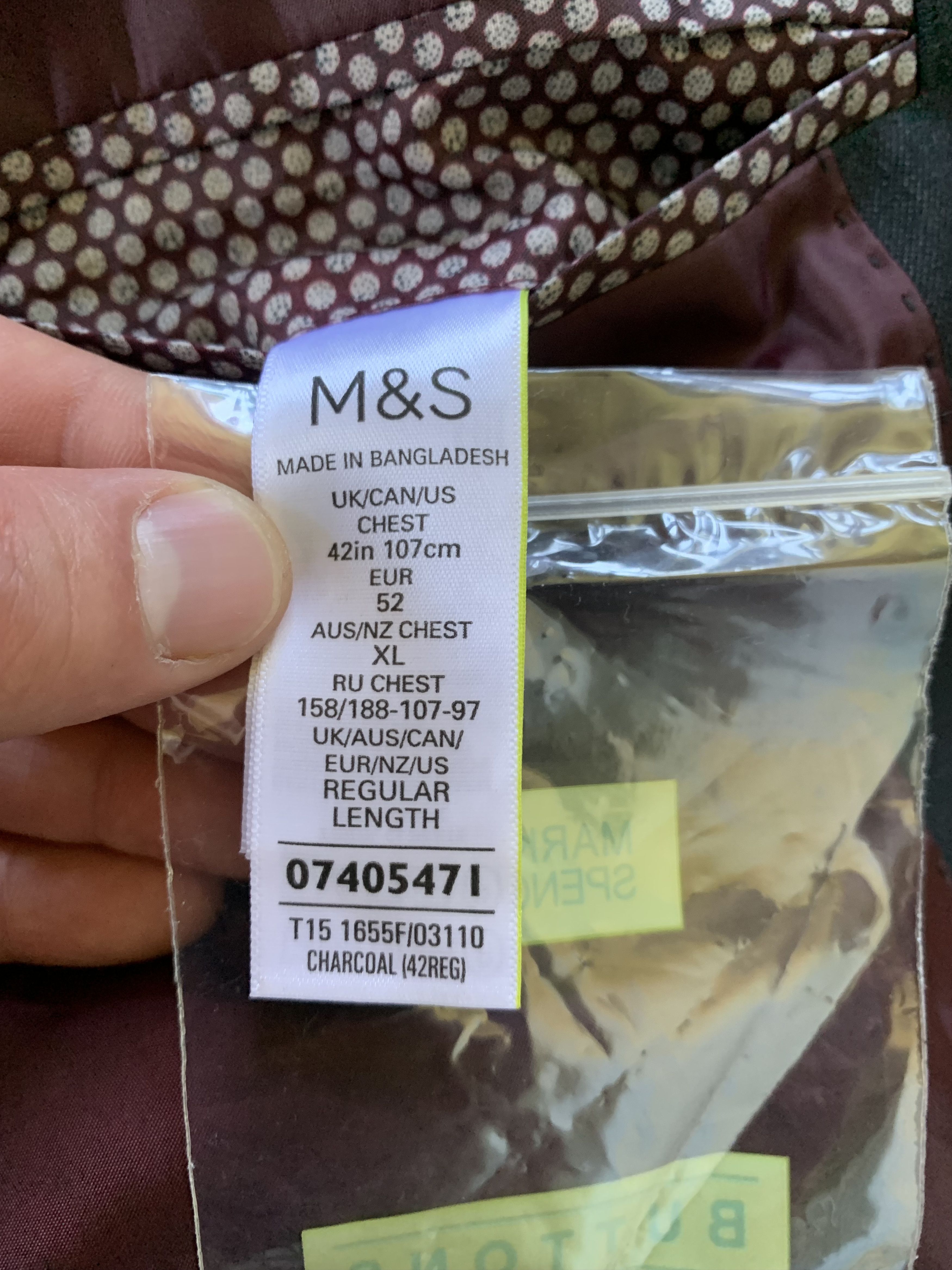Marks & Spencer Marks & Spencer Mens Classic Casual Blazer Size 52R - 9 Thumbnail