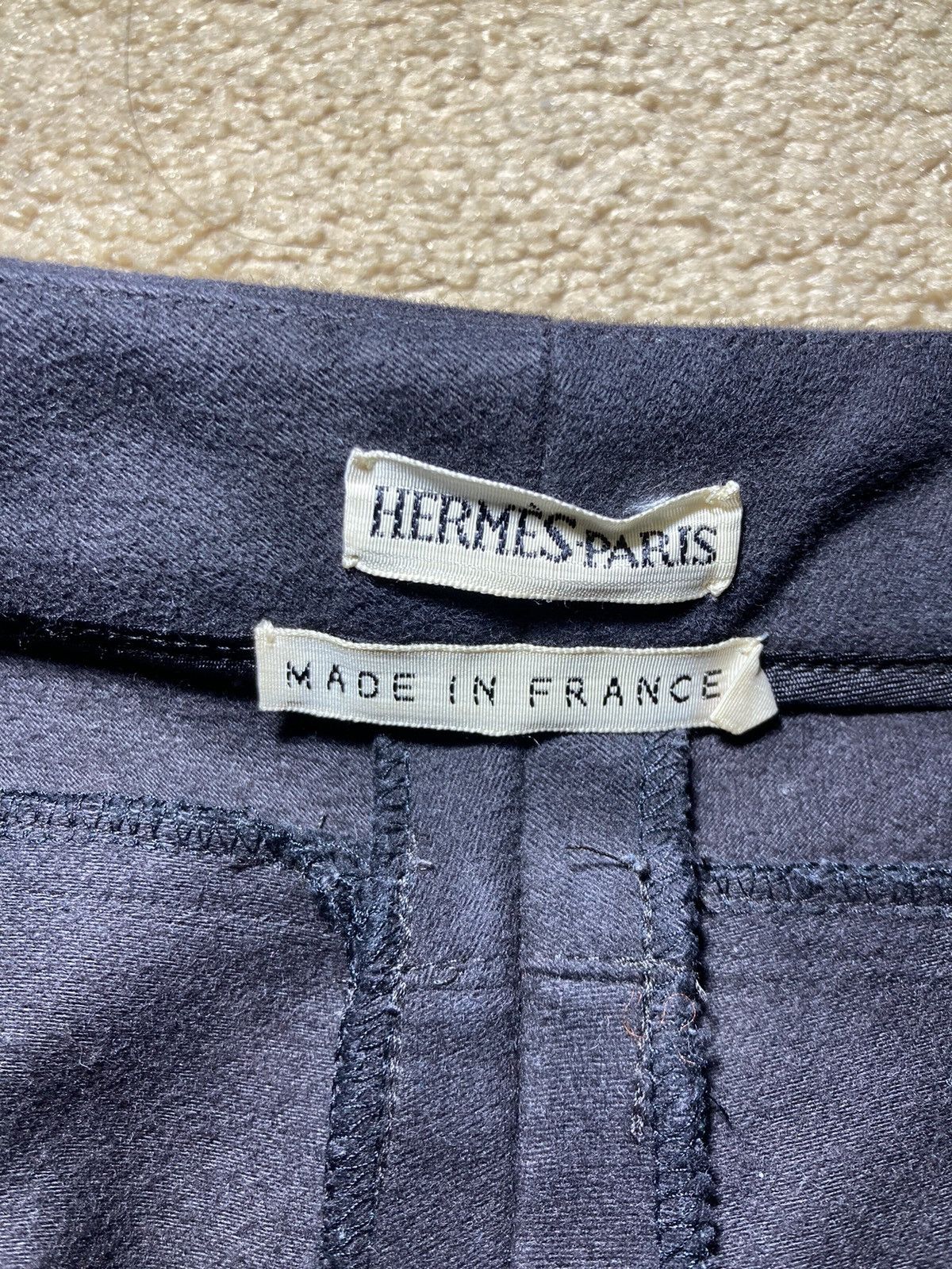 Hermes 1999 Hermes Maison Margiela Leather Pants Vintage 2000s 90s Size 26" / US 2 / IT 38 - 5 Thumbnail