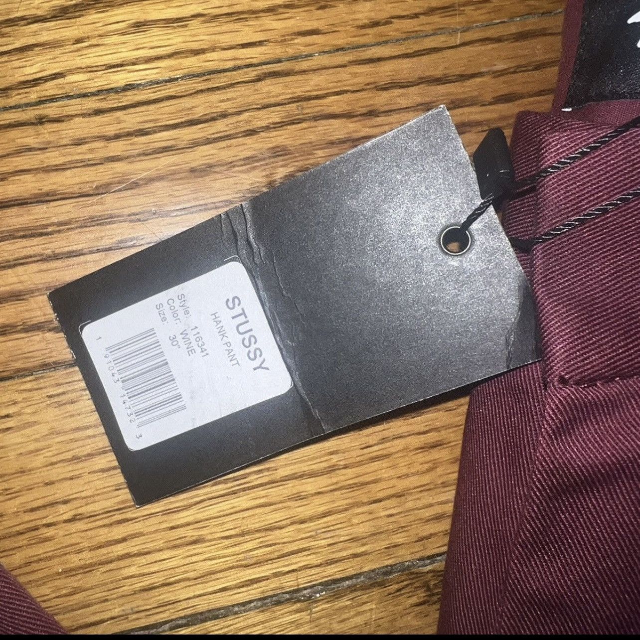 Stussy Stussy Hank Pants Trousers Wine Maroon 116341 New Size: 30 Size US 30 / EU 46 - 2 Thumbnail