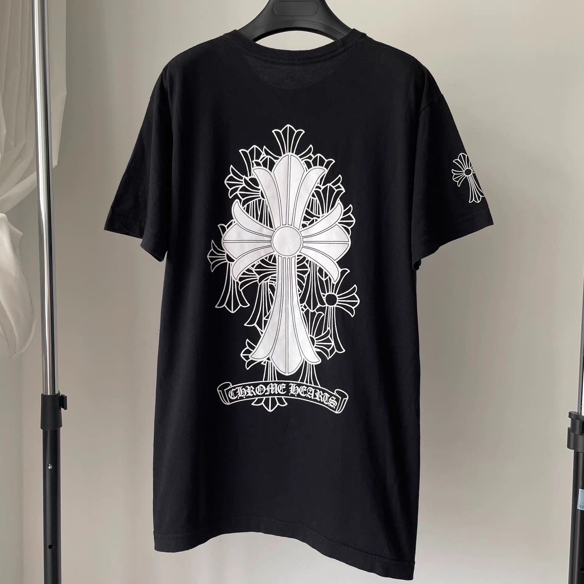 Chrome Hearts Chrome Hearts CH Black Shadow Cross T-Shirt Size US L / EU 52-54 / 3 - 2 Thumbnail