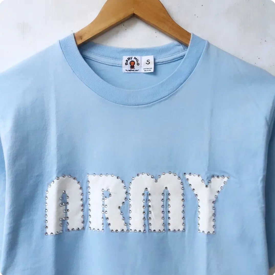 Bape Baby Milo Swarovski Army Tee Size US S / EU 44-46 / 1 - 3 Thumbnail
