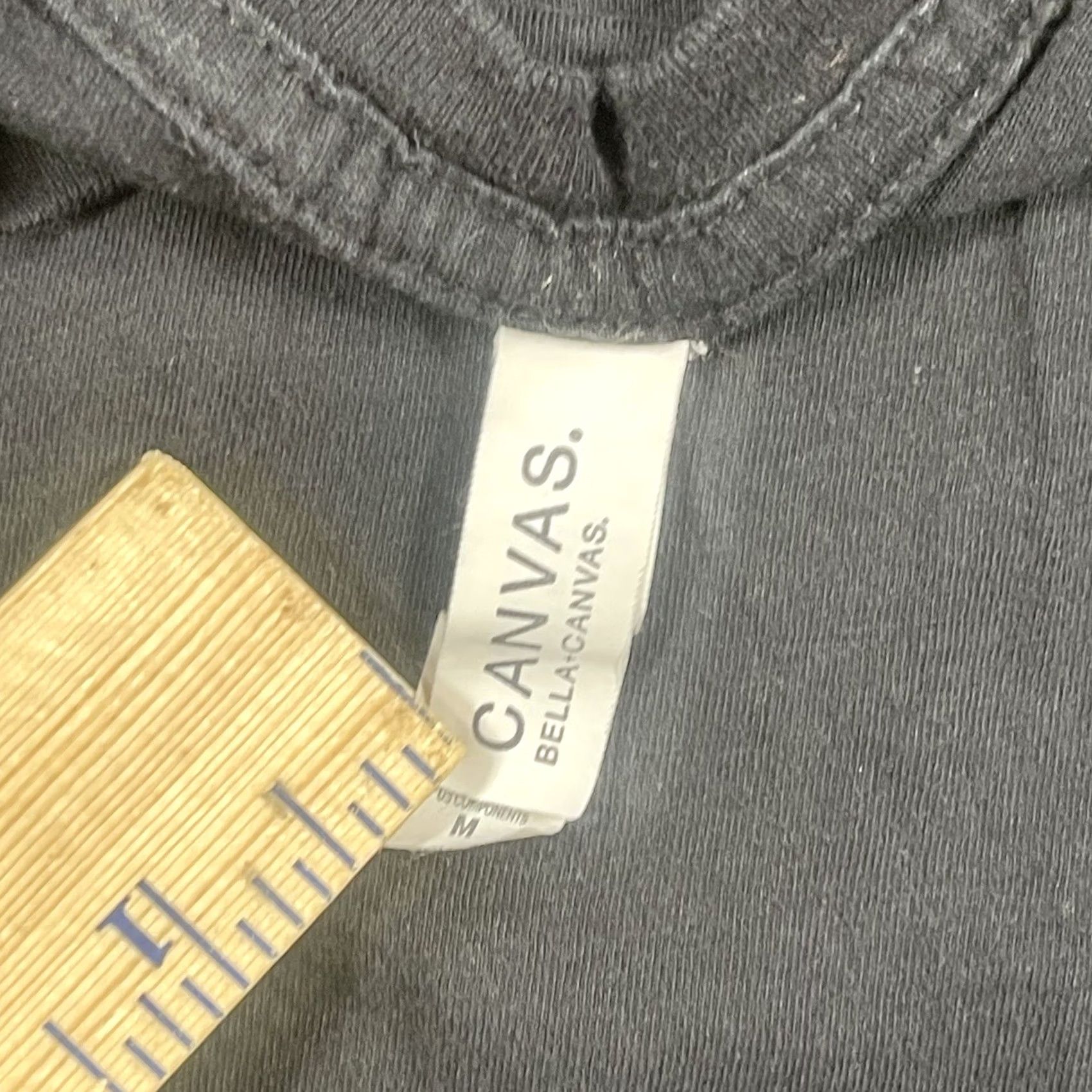 Vintage Bella + Canvas Canvas T-Shirt Mens M CrewNeck Short Sleeve Black Cotton Knit Logo Classic Mens M Black Shirt Size US M / EU 48-50 / 2 - 7 Thumbnail