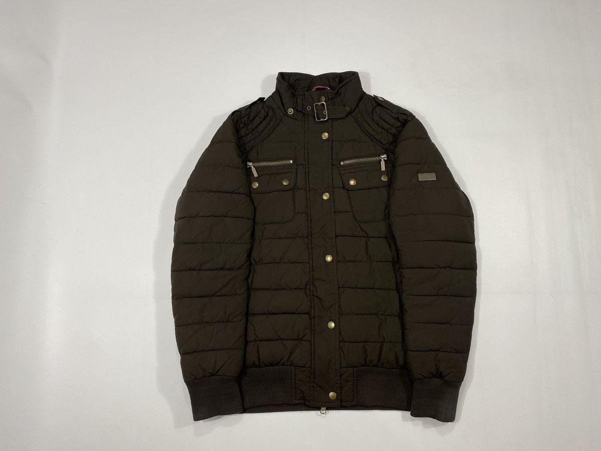 Barbour Barbour UK Short Bomber Jacket Quilted Insulated Size L / US 10 / IT 46 - 21 Thumbnail