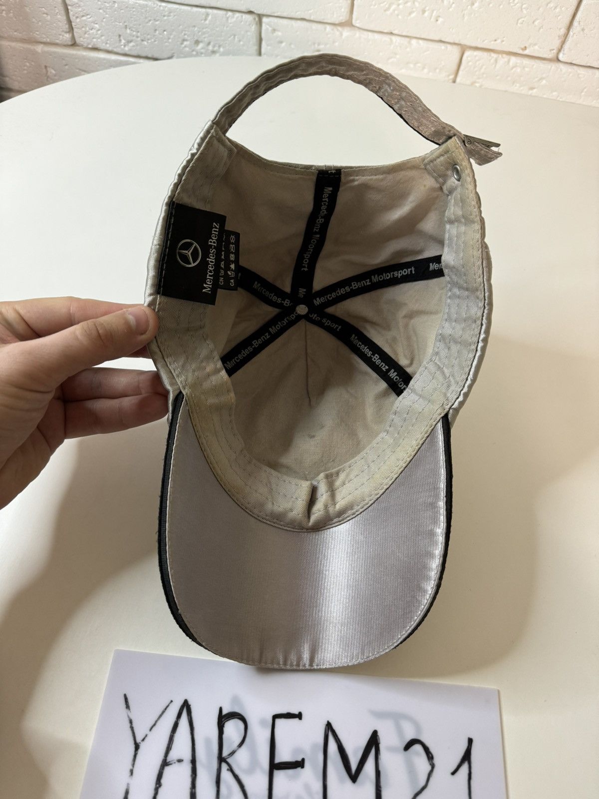 Mercedes-Benz Mercedes Benz vintage silver cap hat Size ONE SIZE - 6 Thumbnail