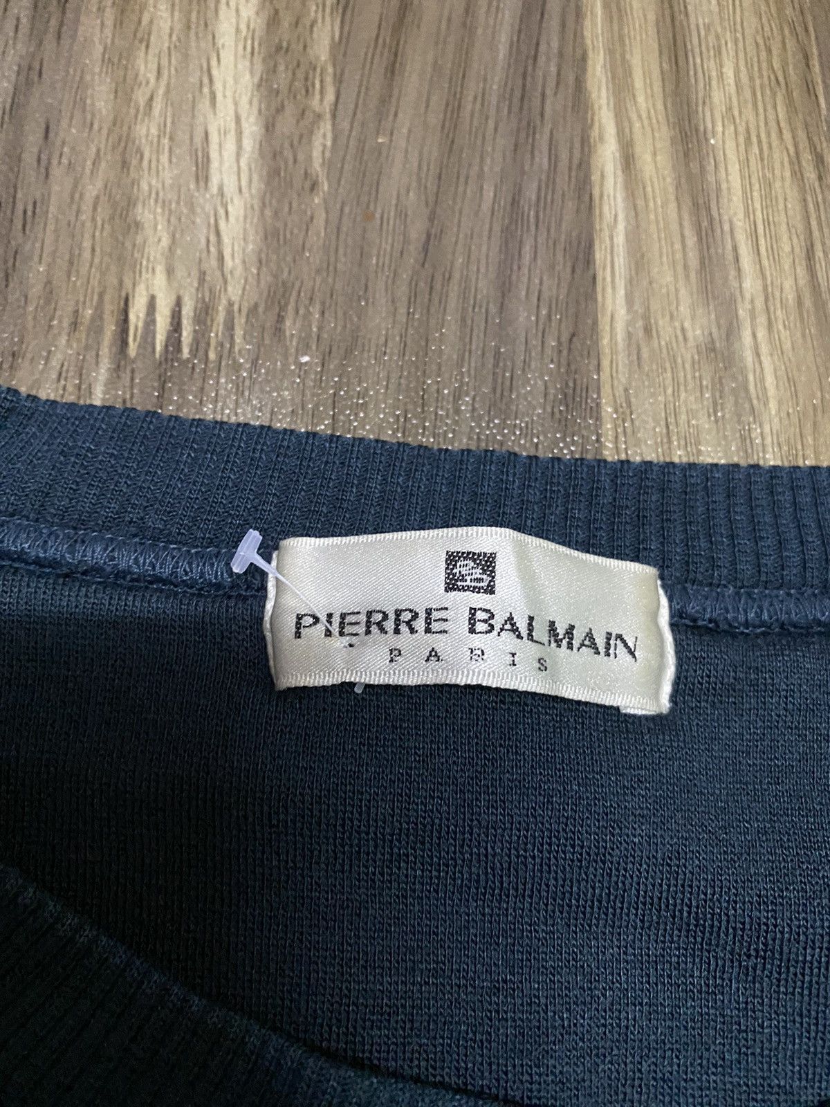 Pierre Balmain × Vintage Vintage Pierre Balmain Paris Embroided logo Sweatshirt Size US L / EU 52-54 / 3 - 4 Thumbnail