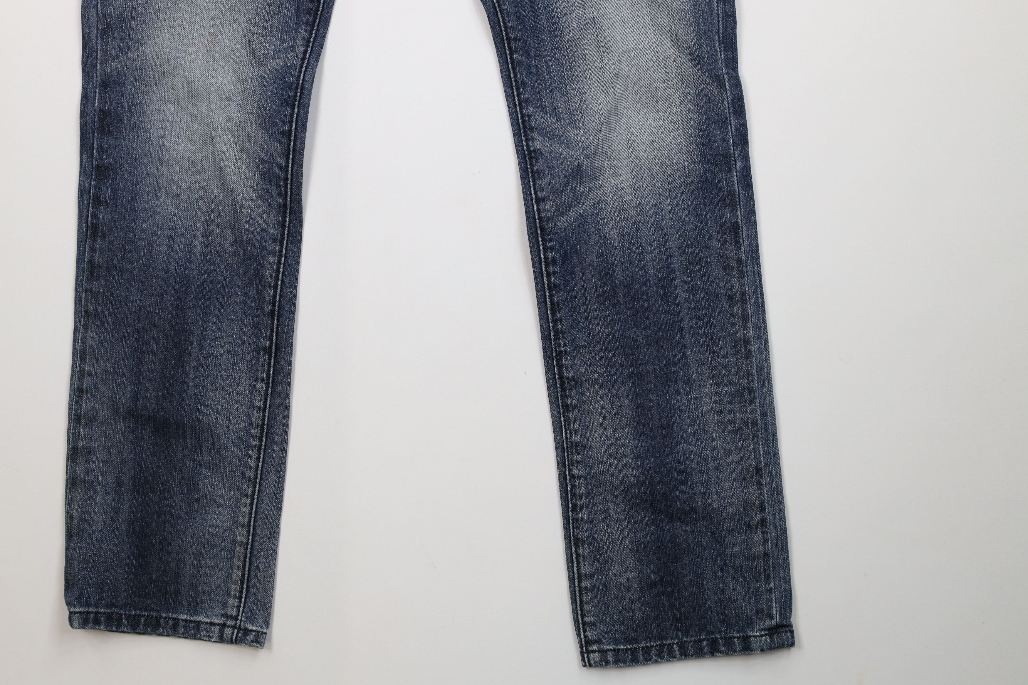 Express Express Rocco Slim Fit Skinny Leg Denim Jeans Blue Cotton Size US 29 - 4 Thumbnail