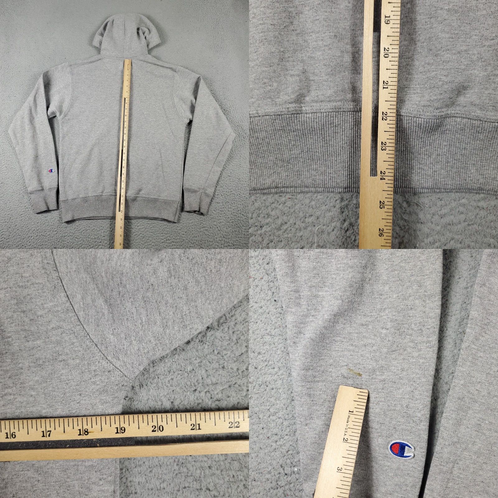 Champion Champion Hoodie Mens Small Gray Casual Pullover Sweatshirt Size US S / EU 44-46 / 1 - 8 Thumbnail