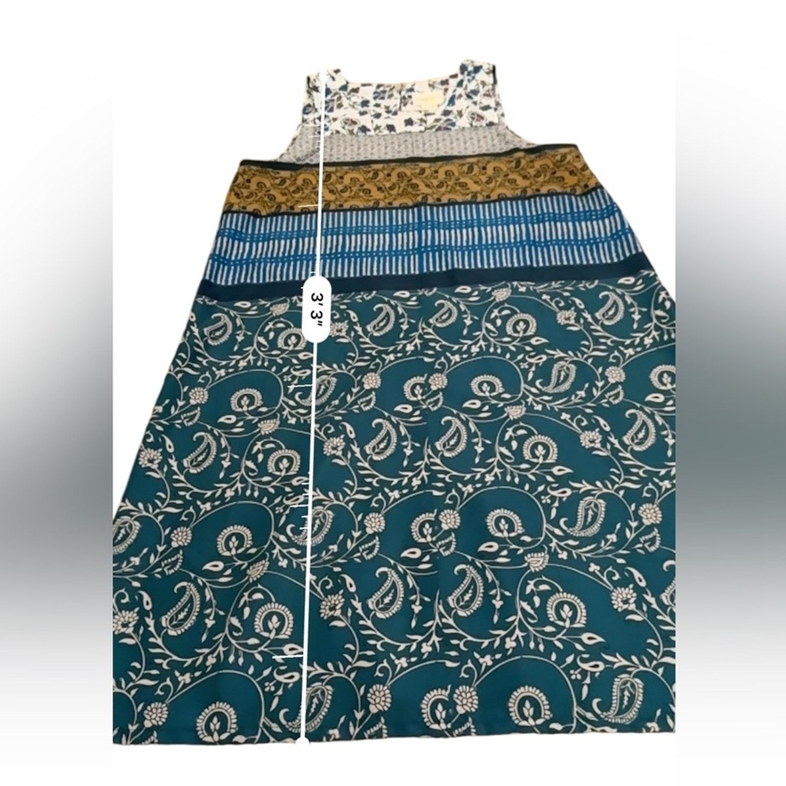 Anthropologie Anthropologie Maeve Mixed Floral Paisley Print Shift Dress Size S / US 4 / IT 40 - 9 Thumbnail