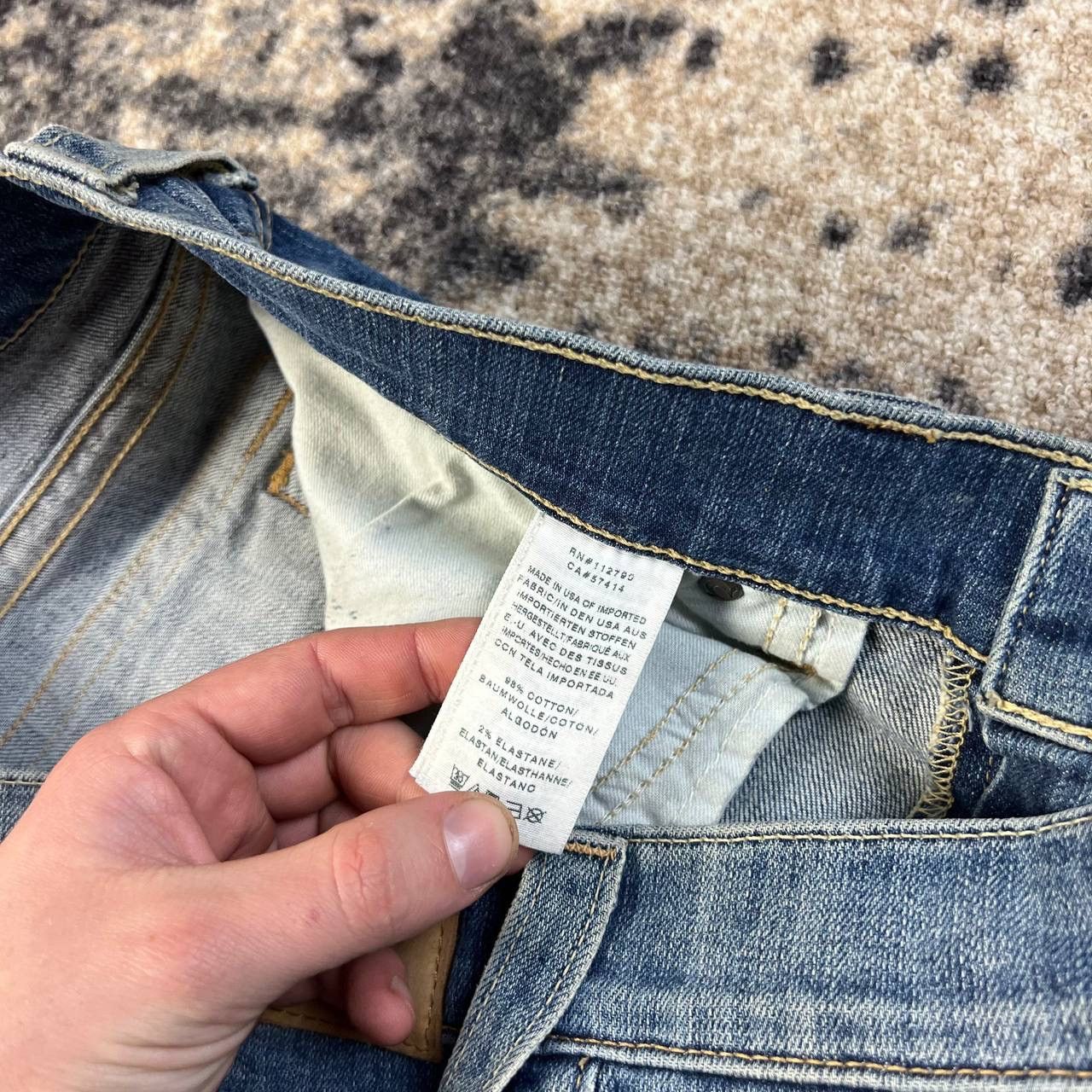 True Religion True Religion Vintage Y2K Big Logo Denim Jeans Size US 36 / EU 52 - 10 Thumbnail