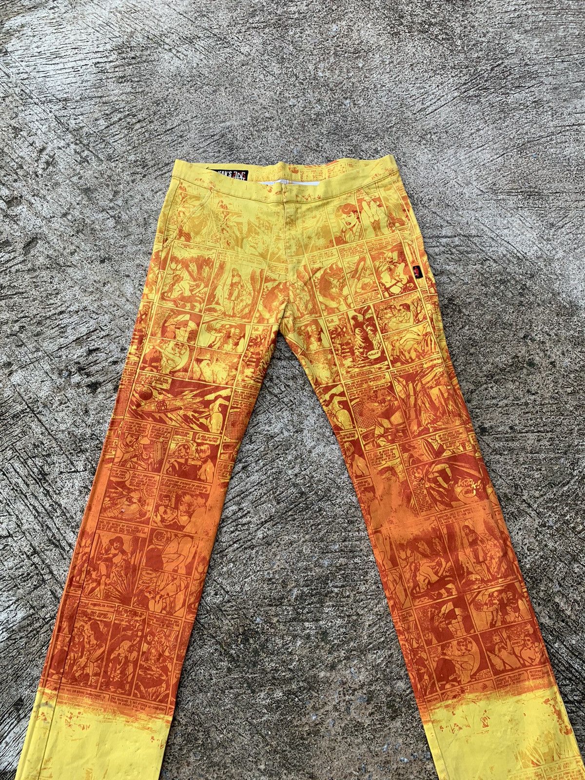 Jean Paul Gaultier 1995 Jean Paul Gaultier Orange Comics Pants Size US 32 / EU 48 - 3 Thumbnail