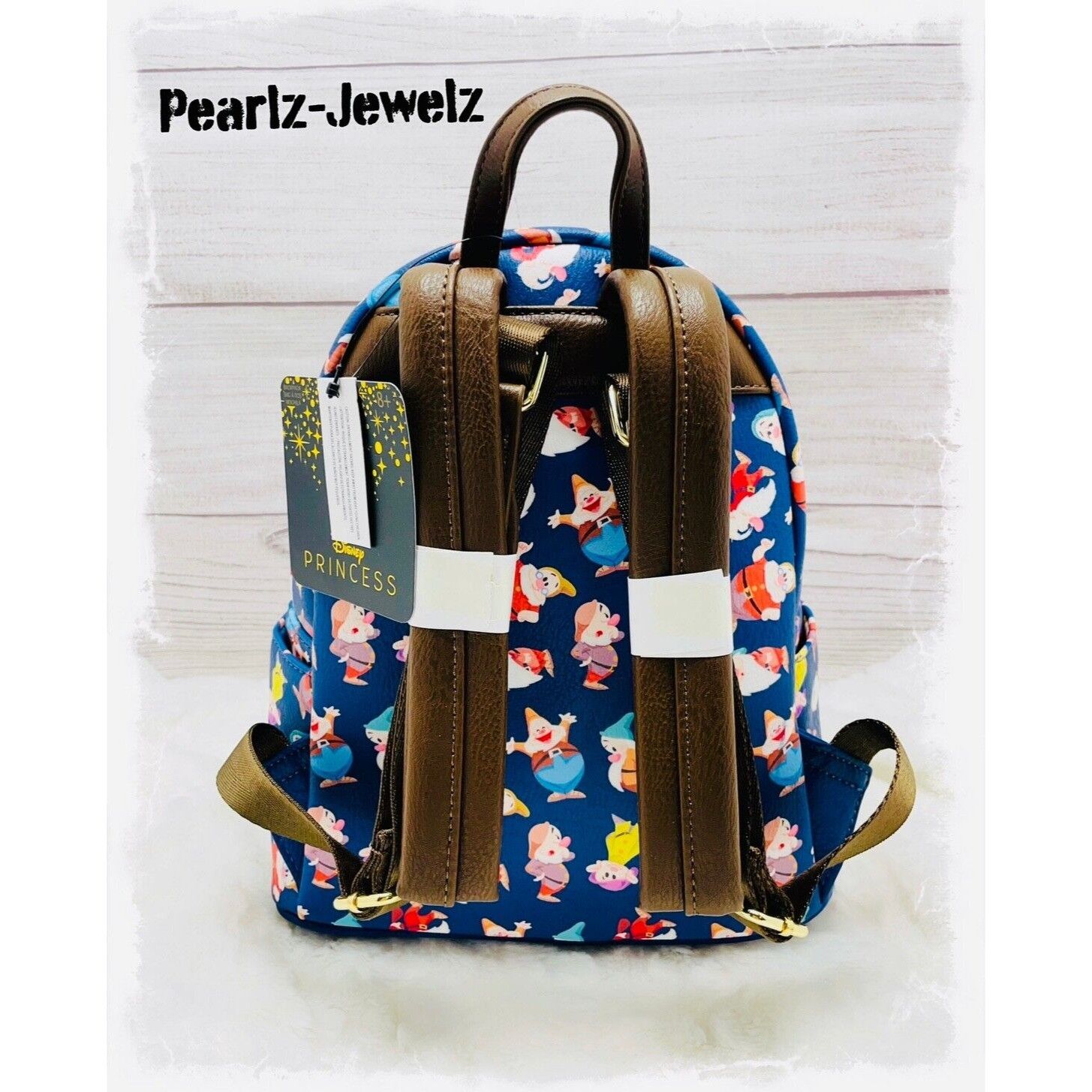 Disney Loungefly Disney Snow White & Seven Dwarfs Allover Print Min Size ONE SIZE - 4 Thumbnail