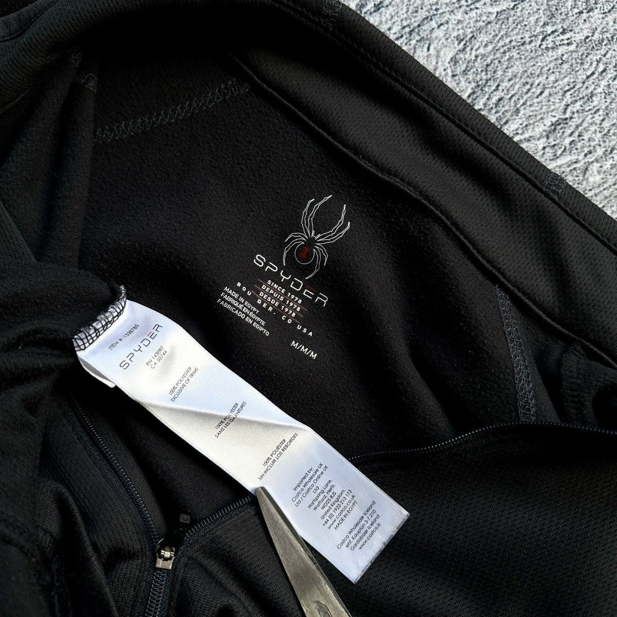 Spyder Mens Spyder 1/4 Sweatshirt Black Size: M Size US M / EU 48-50 / 2 - 10 Thumbnail