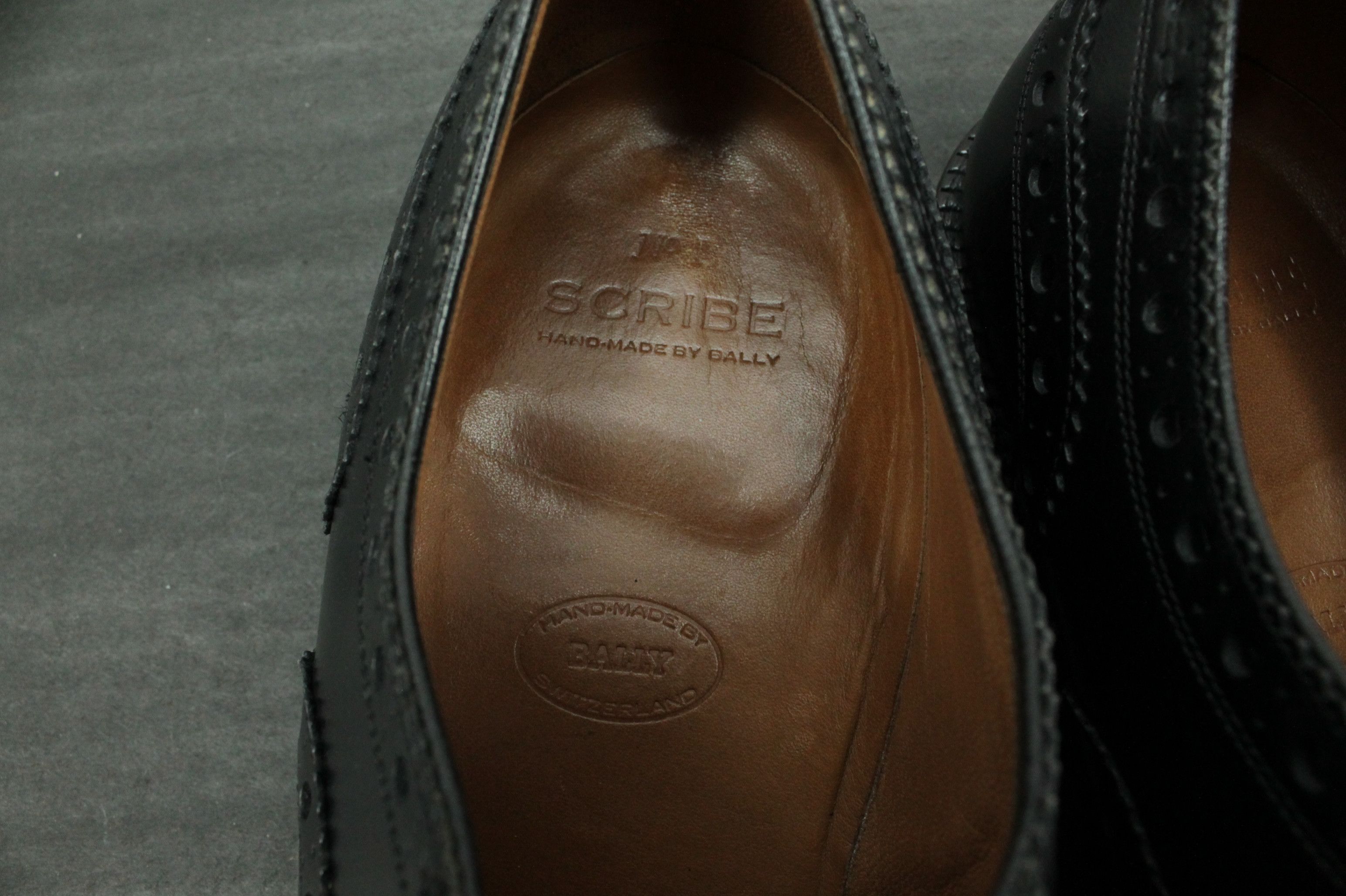 Bally Bally Scribe Handmade Black Oxford Brogue Dress Men's Shoes Size US 9 / EU 42 - 8 Thumbnail