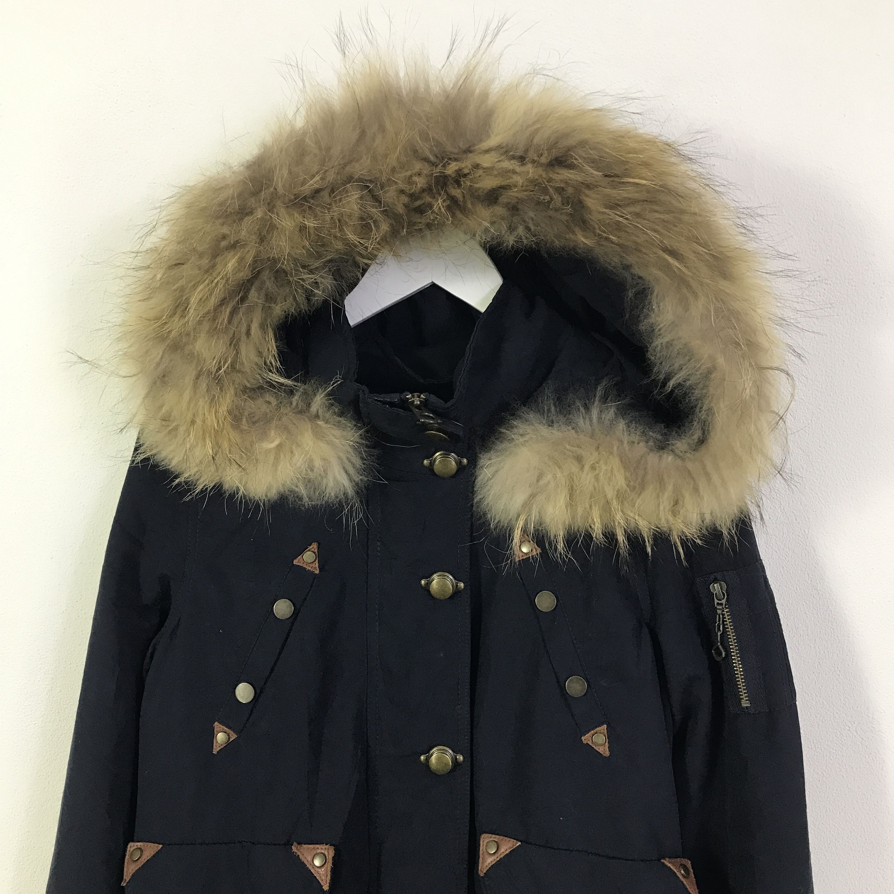 Japanese Brand spiral girl Fur hoodie design jacket K122B14 Size M / US 6-8 / IT 42-44 - 2 Thumbnail