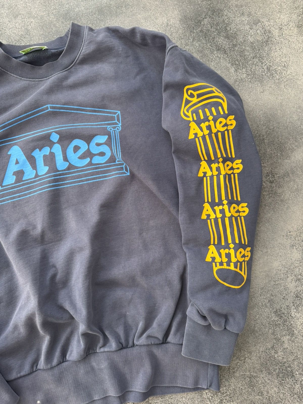 Aries Aries Temple Crew Sweatshirt Size US L / EU 52-54 / 3 - 7 Thumbnail