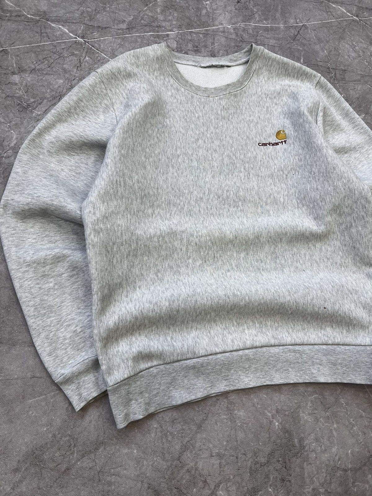 Carhartt × Vintage Vintage Carhartt Sweatshirt Work Wear Trashed 90s Y2K Size US M / EU 48-50 / 2 - 2 Thumbnail