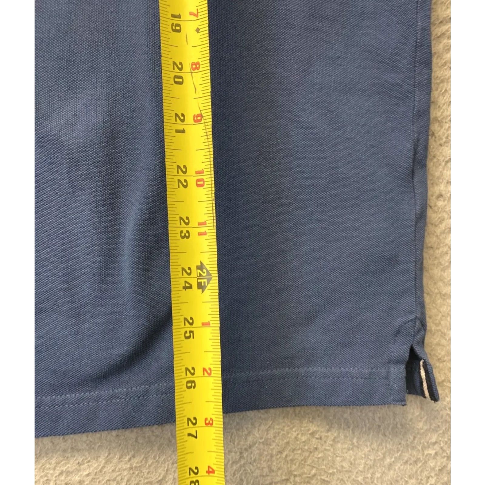 Vintage LERROS Polo Shirt Men Blue Striped 100% Cotton XL - Casual Golf Workwear Regular Fit Men's Shirt Size US XL / EU 56 / 4 - 5 Thumbnail