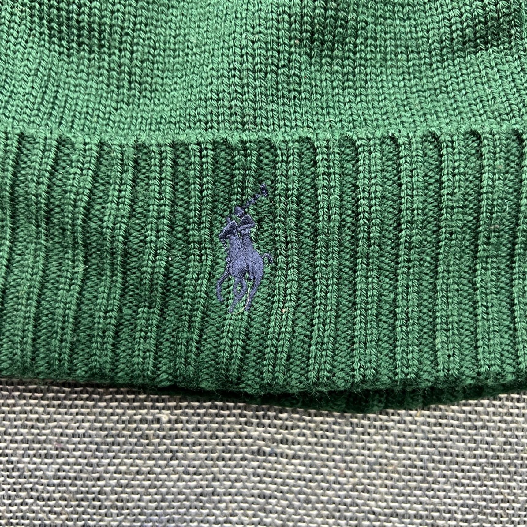 Polo Ralph Lauren Polo Ralph Lauren Beanie Hats Unisex Adults One Size 100% Merino Wool Ribbed Cuffed Pony Green Band Polo Ralph Lauren Beanie Hat Size US M / EU 48-50 / 2 - 2 Thumbnail