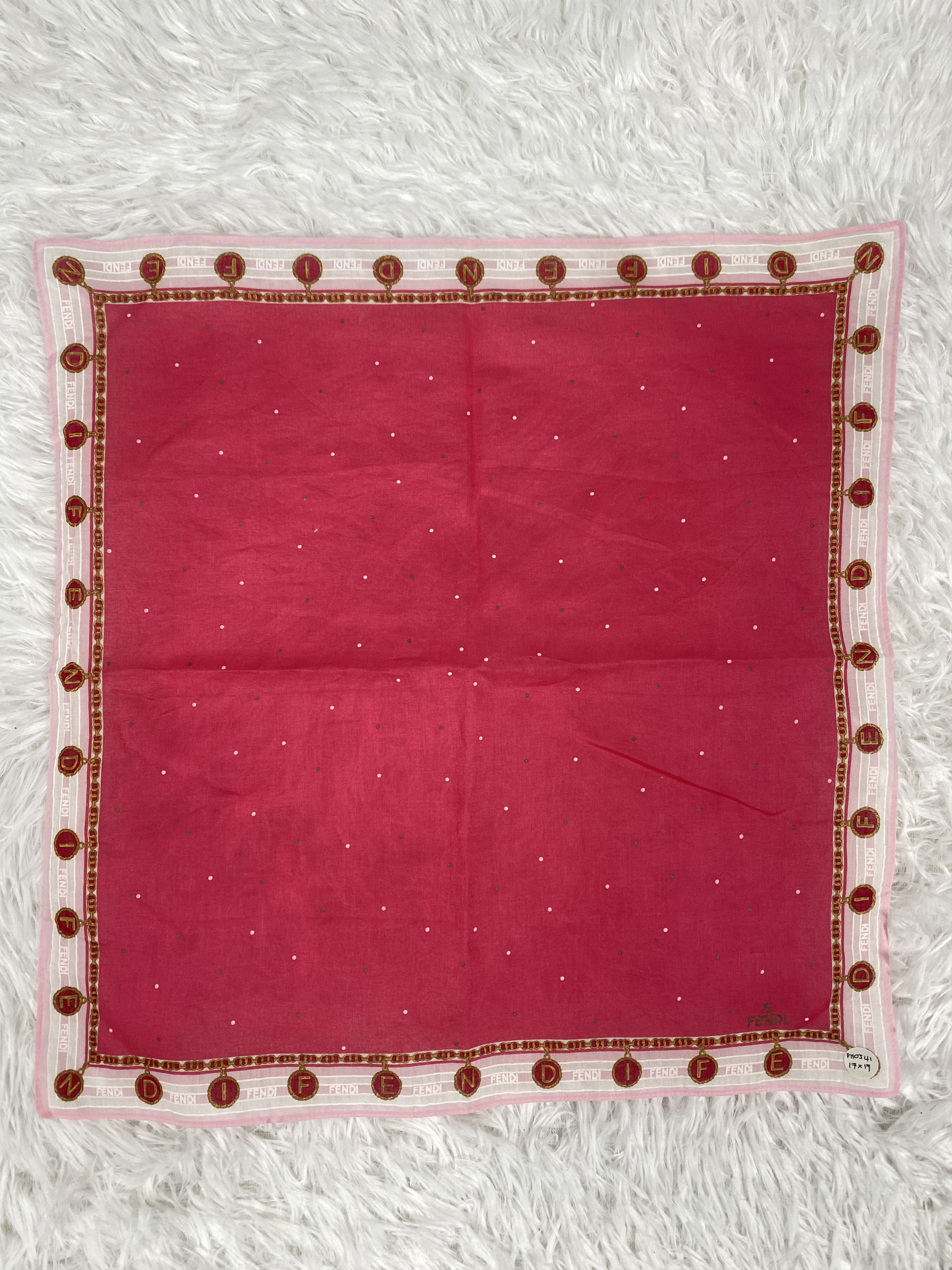 Vintage Vintage Fendi Handkerchief Neckerchief PH0541 Size ONE SIZE - 3 Thumbnail