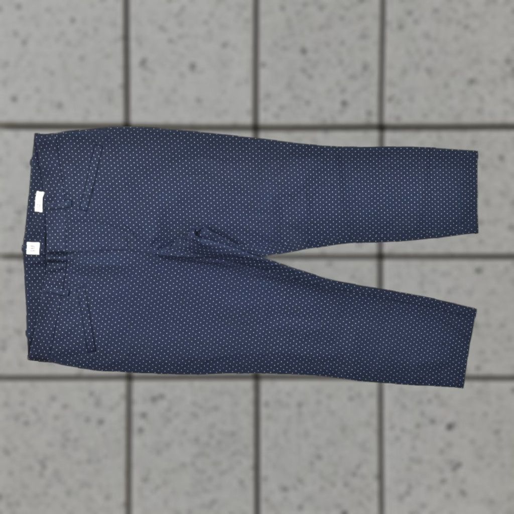 Gap Gap Pants Skinny Ankle Women's 12 Navy Blue Polka Dot Stretch Cotton Shirt? Size 34" / US 12 / IT 48 - 1 Thumbnail