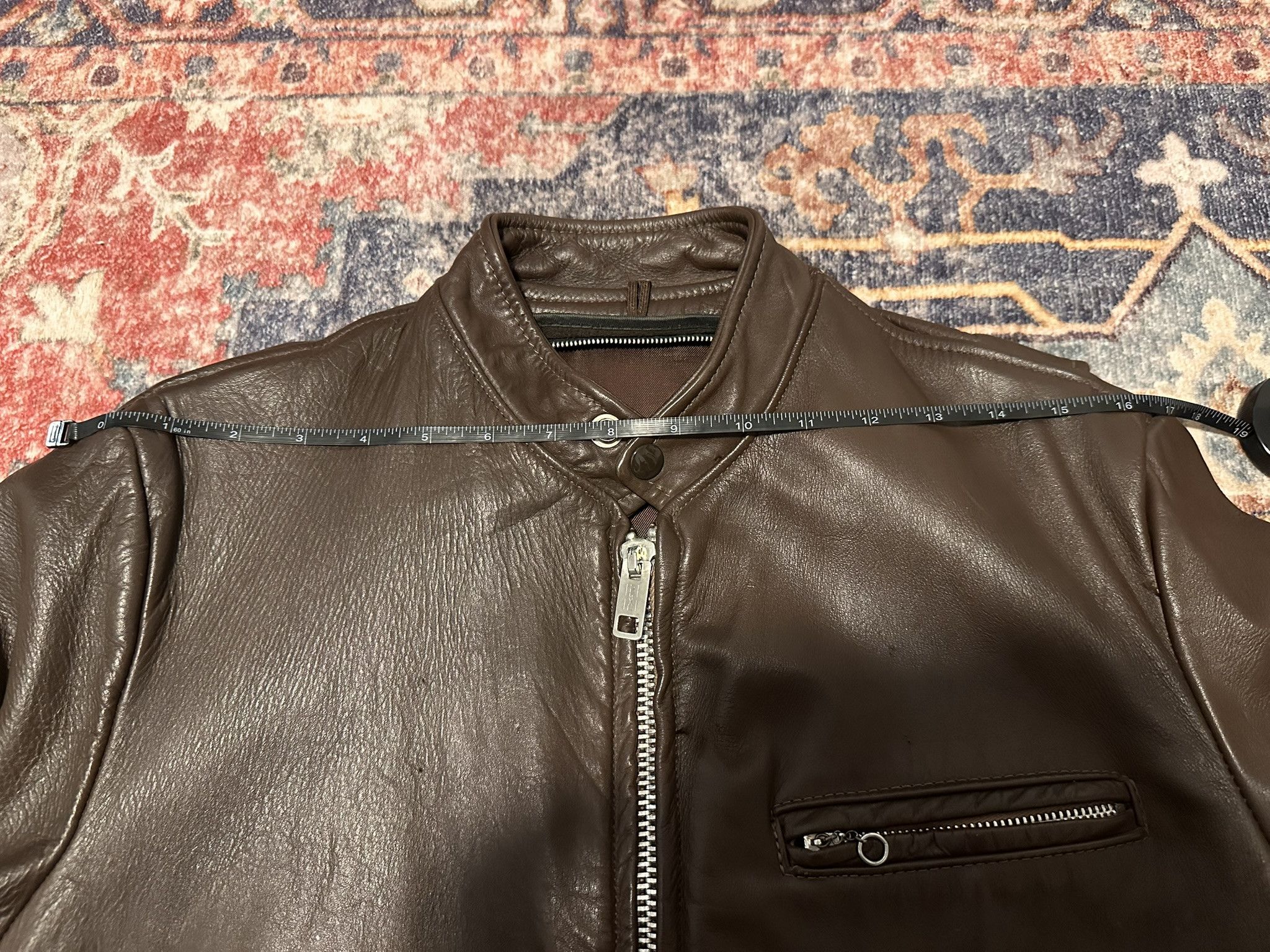 Vintage Lesco Cafe Racer Leather Jacket Size US S / EU 44-46 / 1 - 13 Thumbnail
