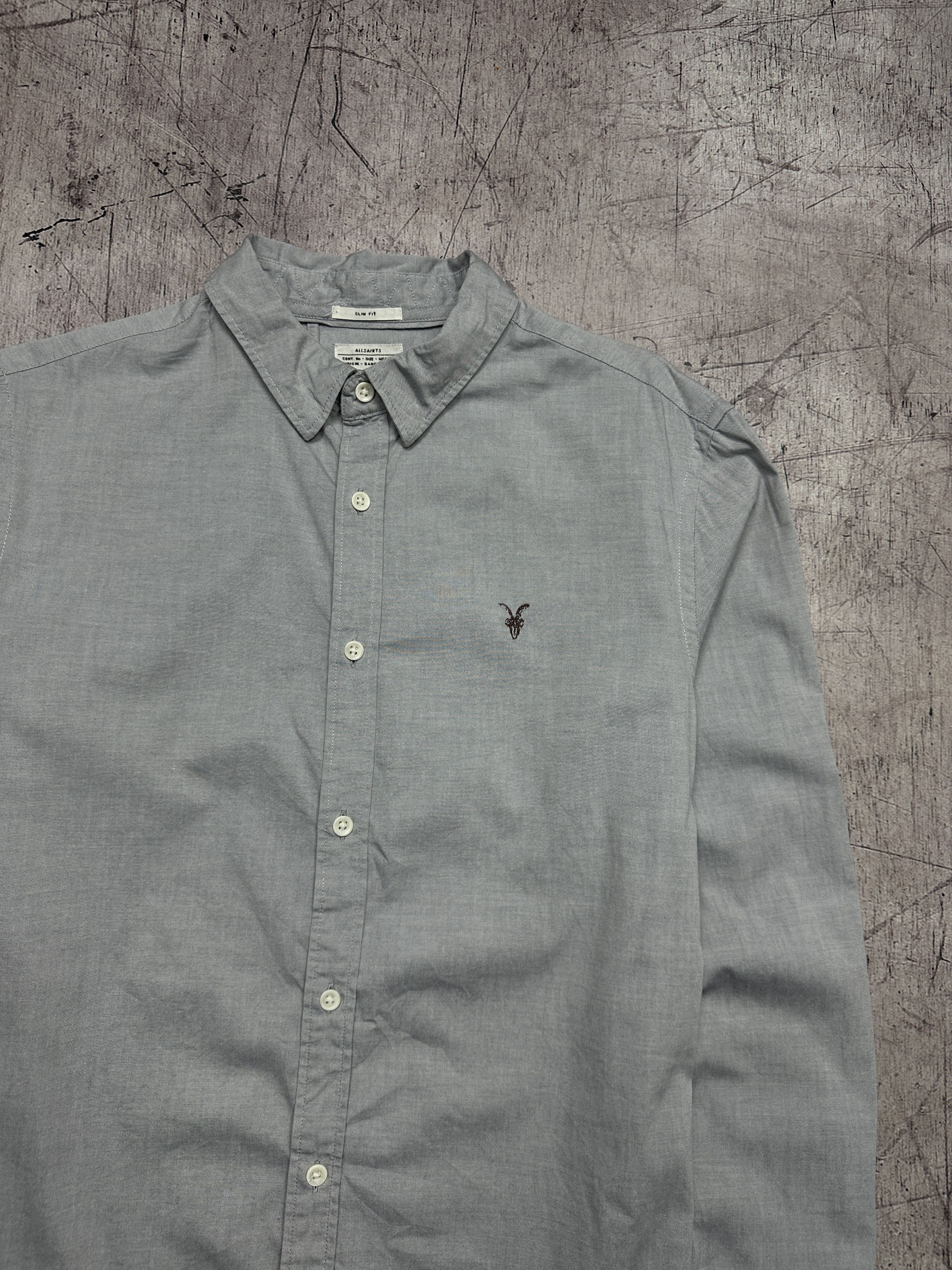 Allsaints Allsaints Vintage Redondo Mens Long Sleeve Shirt Size US M / EU 48-50 / 2 - 2 Thumbnail
