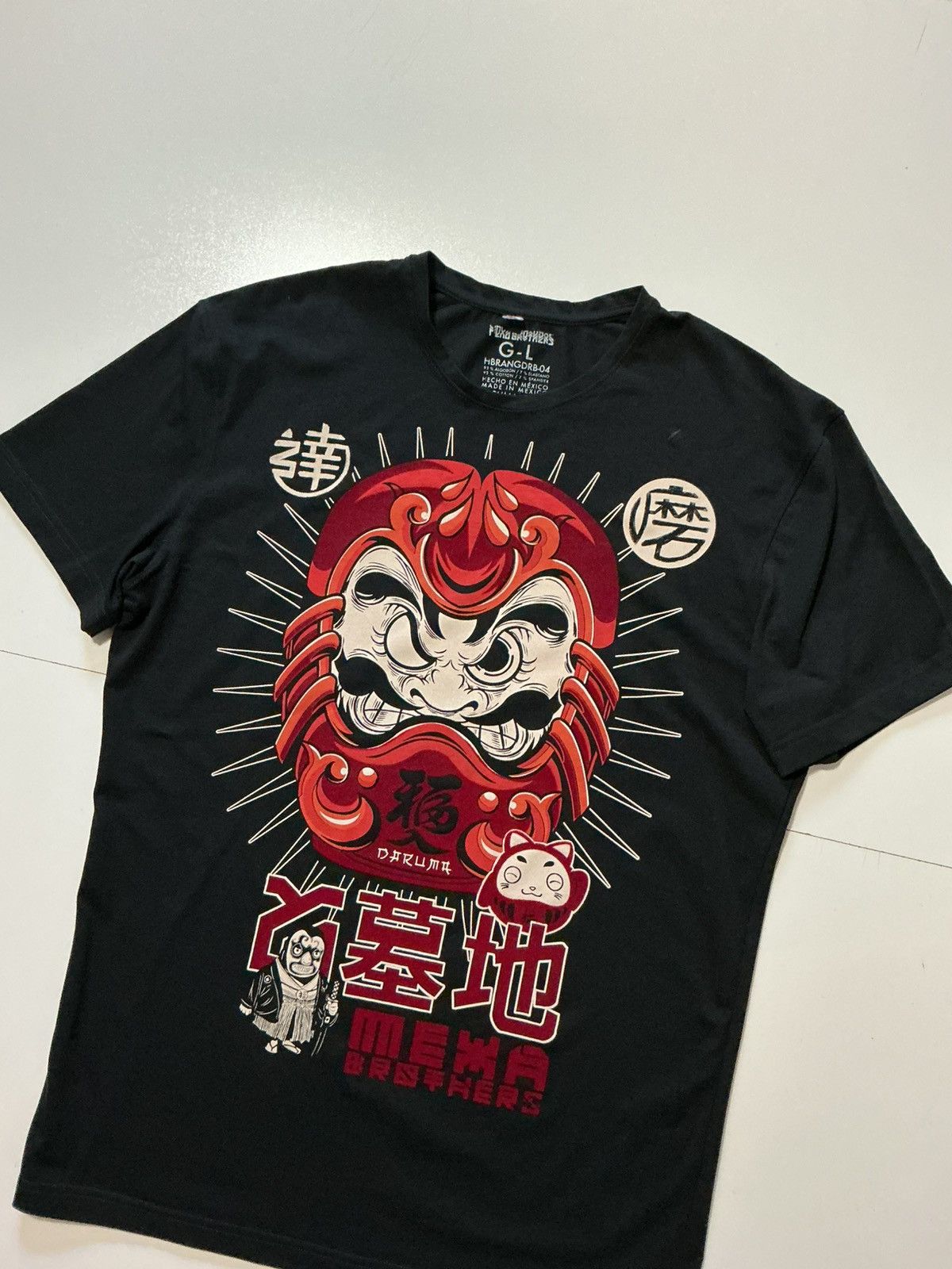 Other Mexa Brothers Daruma Doll Japanese Luck Fortune Felt T-Shirt Size US L / EU 52-54 / 3 - 3 Thumbnail